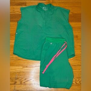 FIGS: Safety Green FREEx Fabric *LIMITED EDITION*, Scrub Set